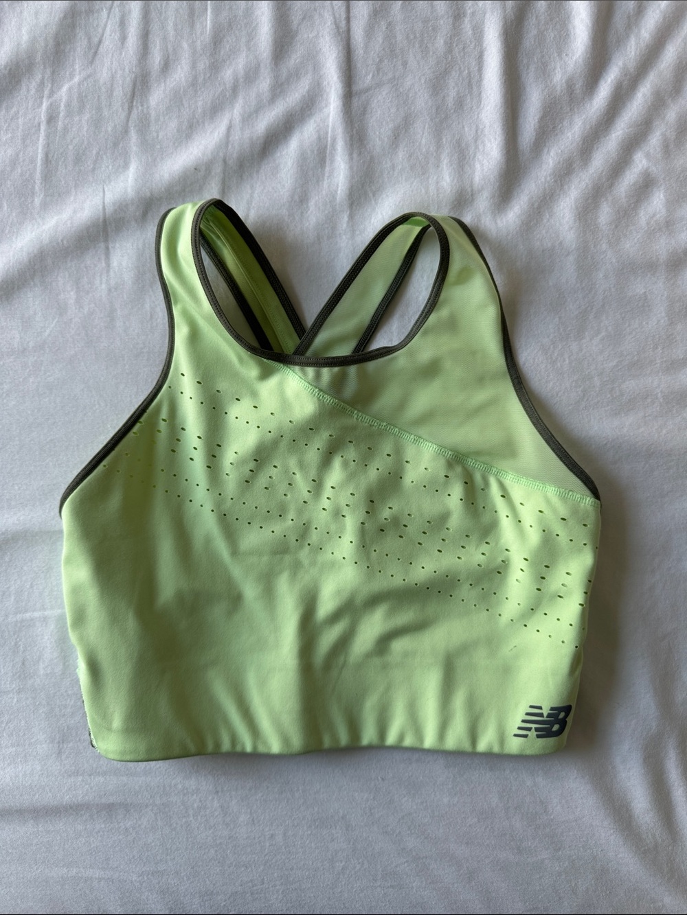 New Balance Lime Green Racerback Performance Sports Bra